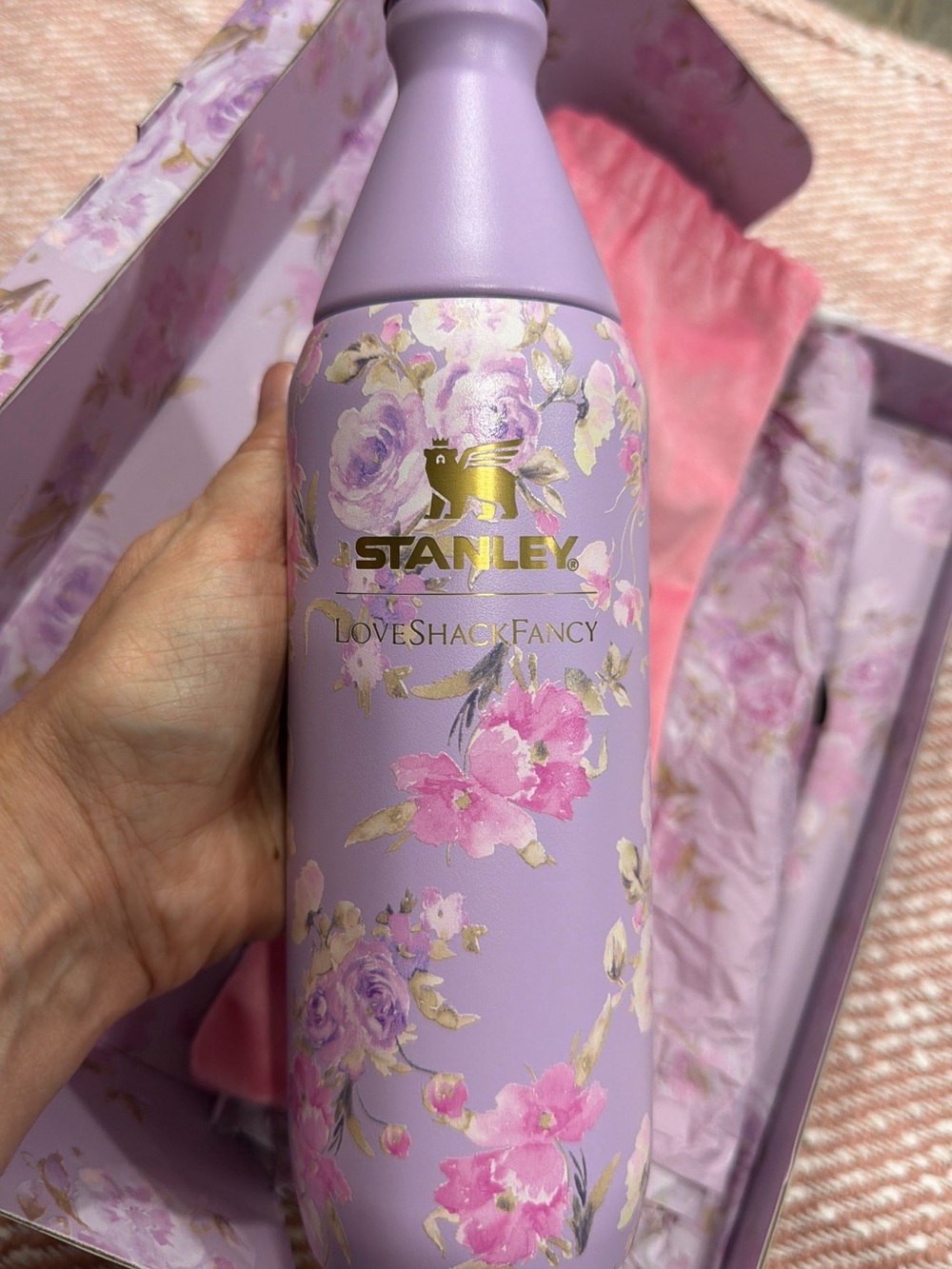 Rare Stanley x LoveShackFancy Blooming Heirloom All Day Slim Bottle NIB - Picture 2 of 6